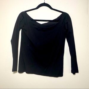 OFF THE SHOULDER BLACK LONG SLEEVE